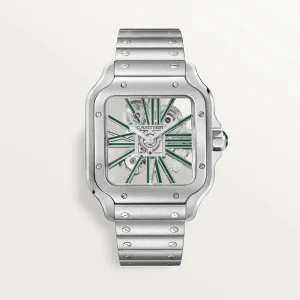 Cartier Santos Large Model Skeleton Watch WHSA0028