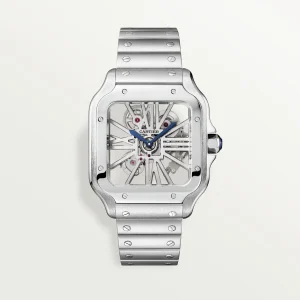 Cartier Santos Large Model Skeleton Watch WHSA0015