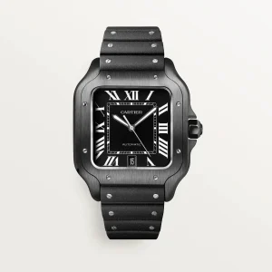 Cartier Santos Large Model Black WSSA0039