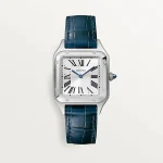 CARTIER SANTOS-DUMONT Small Model Blue Strap WSSA0023