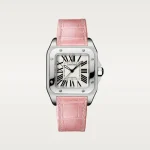 CARTIER SANTOS 100 Pink Strap W20126X8