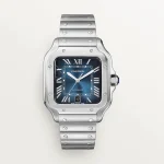 Cartier Santos Large Model Blue WSSA0030