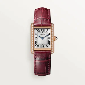 Tank Louis Cartier Watch Small Model Diamond Red WJTA0037