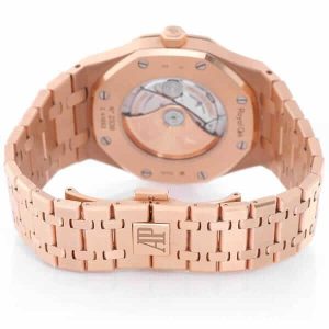 Audemars-Piguet-Rose-Gold-Royal-Oak-Self-Winding-White-Replica-Back-600x600