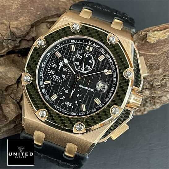 AP Montoya Replica 1 Ap montoya replica black dial gold case