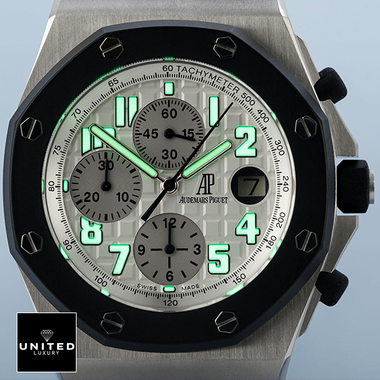 Audemars Piguet Royal Oak Offshore 25940SK.OO.D002CA.02.A Replica 5 AP Royal Oak 25940SK.OO_.D002CA.02 White Dial Replica dial phosphor