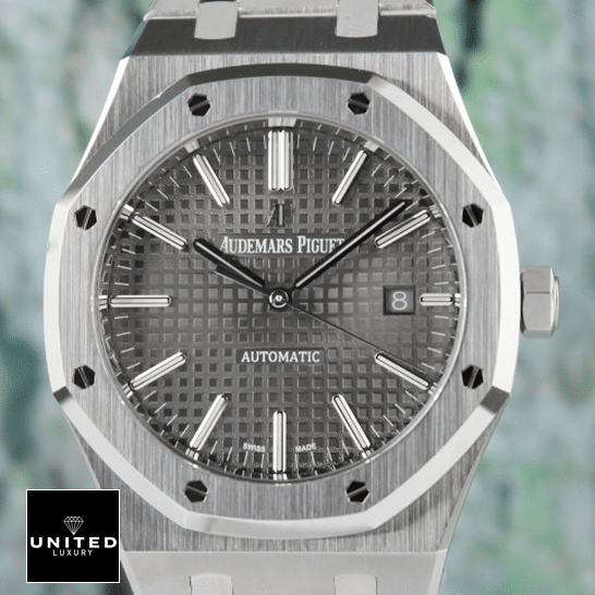 Audemars Piguet 15400ST.OO_.1220ST.04 Royal Oak Grey Dial Replica white background