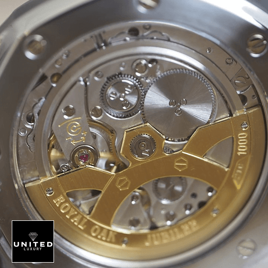 Audemars Piguet Royal Oak 14802ST.OO.0944ST.02 Replica 2 Audemars Piguet Royal Oak Jubilee Steel Mechanism Replica front back view