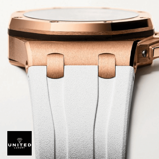 Audemars Piguet Royal Oak White Rubber Bracelet Replica white background
