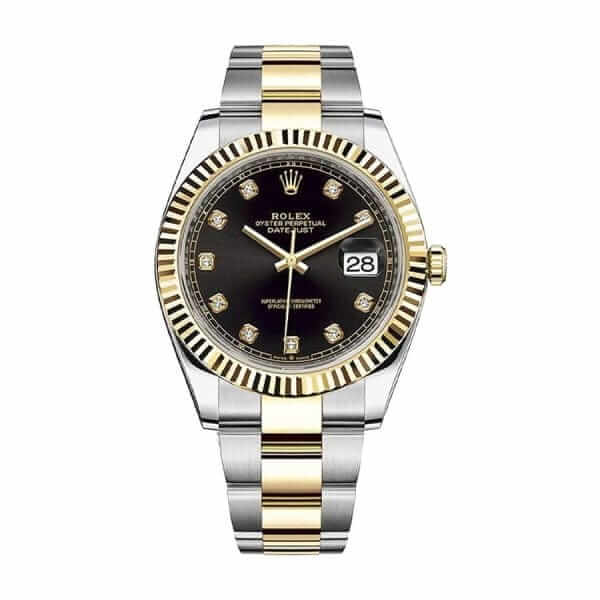 rolex-datejust-126333-yellow-gold-steel-automatic-black-dial-oyster-replica-600x600
