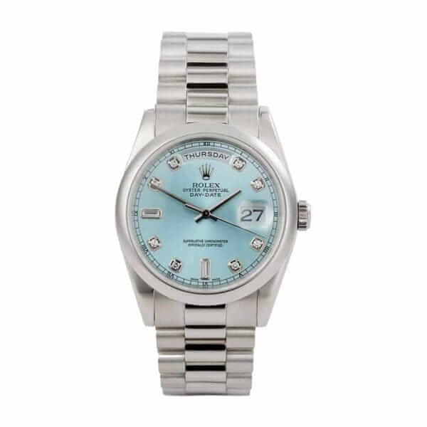 rolex-day-date-ii-218206-v6-stainless-steel-blue-dial-replica-600x600