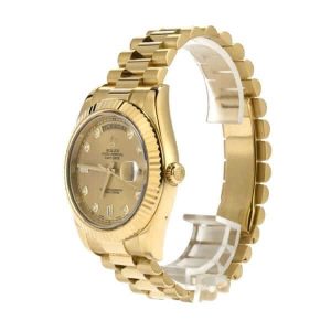 rolex-day-date-ii-218238-kw-yellow-gold-champagne-dial-replica-600x600
