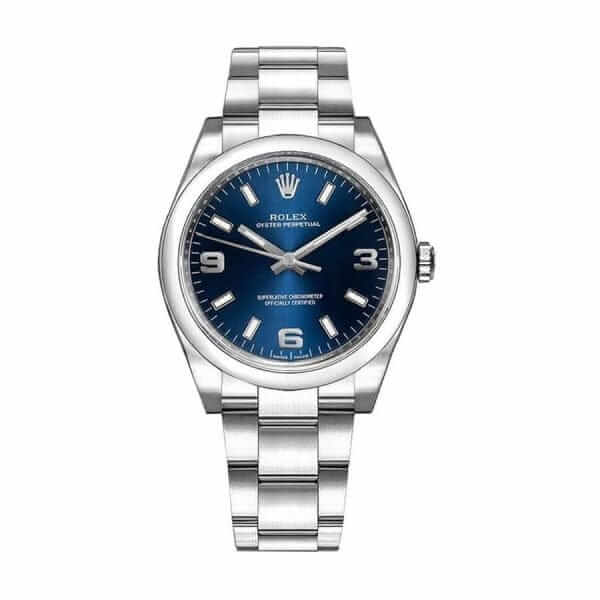 rolex-oyster-perpetual-blue-dial-steel-114200-replica-600x600