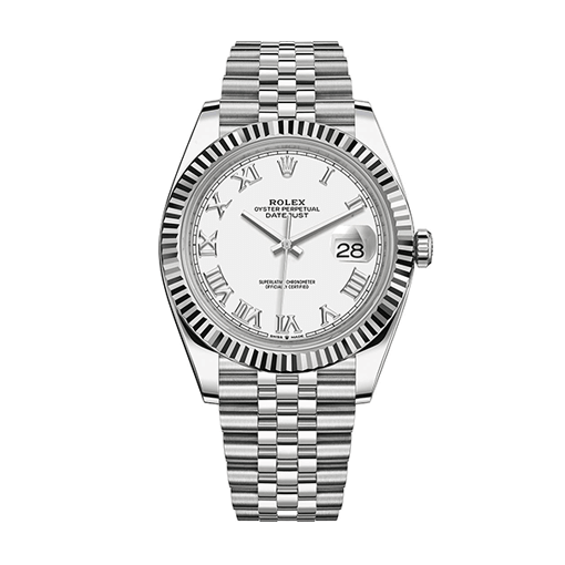 rolex_datejust_41mm_fluted_white_roman_dial_jubilee_126334_unitedluxurynet-5