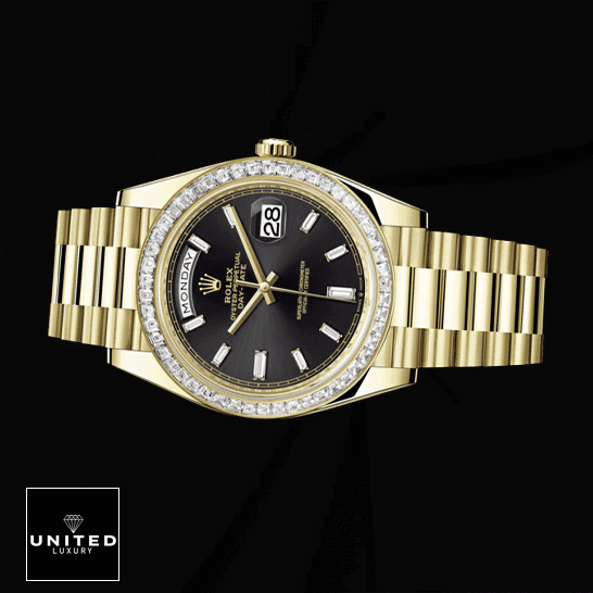 Rolex Day-Date 228398TBR-0001 Replica Black Background