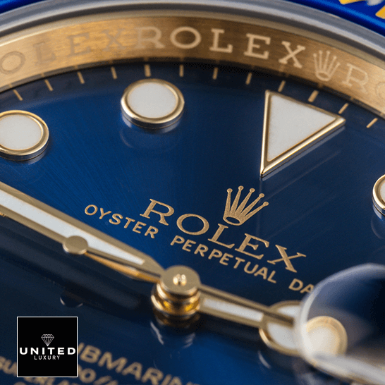 Rolex Submariner Blue Dial Stainless Steel 326934-0003 Oyster Replica 1 Rolex Submariner 116618LB Replica close up view