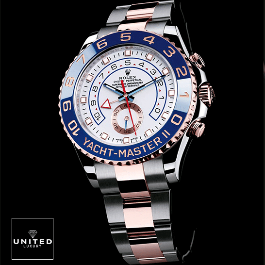 Rolex 116681 Yacht Master Replica black background