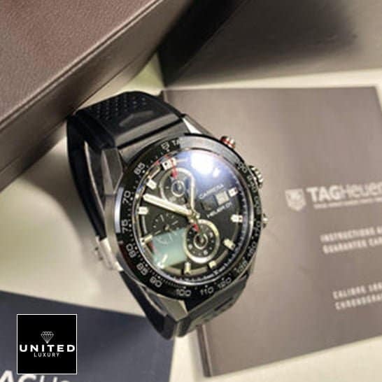 TAG Carrera Black Rubber Replica 3 Tag Carrera Black Rubber Replica out of the box