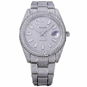 Rolex Datejust 116334 Iced Out Diamond Pave Dial Replica
