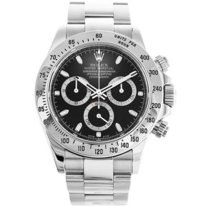Replica Rolex Daytona 40mm Black Dial 116520