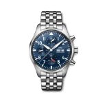 IWC Pilot's Watch Chronograph 41 Stainless Steel Blue Dial Bracelet IW388102