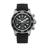 Breitling Superocean Chronograph 44 Black Dial Rubber Strap