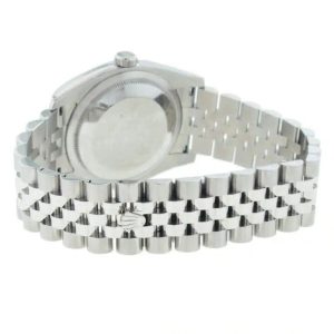Datejust 31mm Jubilee Bracelet Oystersteel and White Gold with Bright Blue Dial Diamond-Set Bezel2